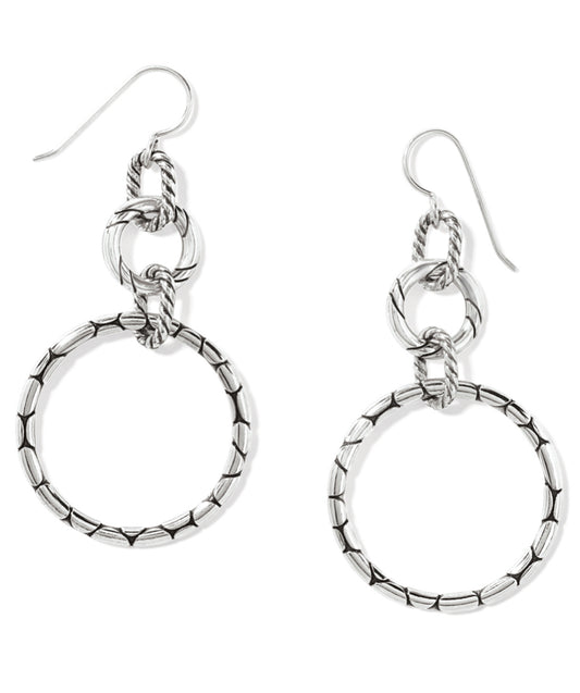 Brighton Silver Pebble Rings French Wire Earrings