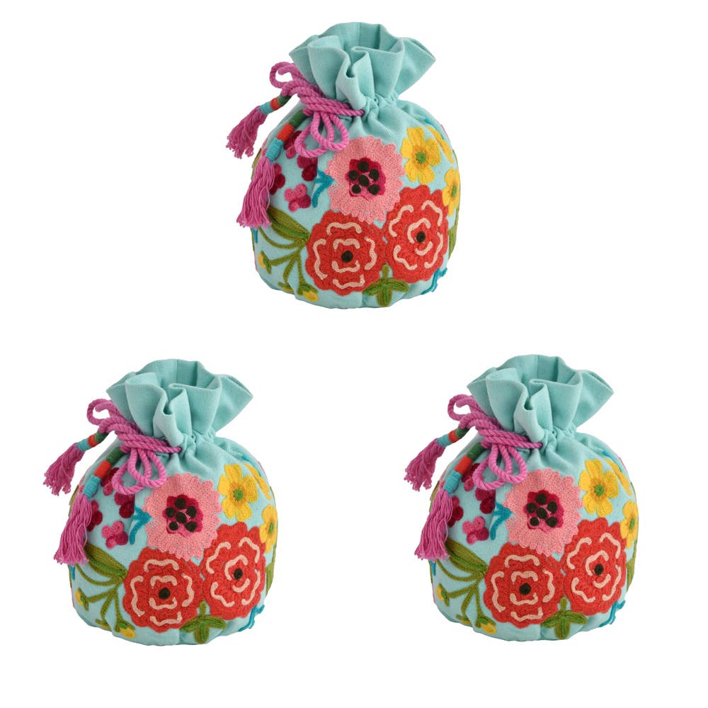 FLORAL JEWELERY POUCH
