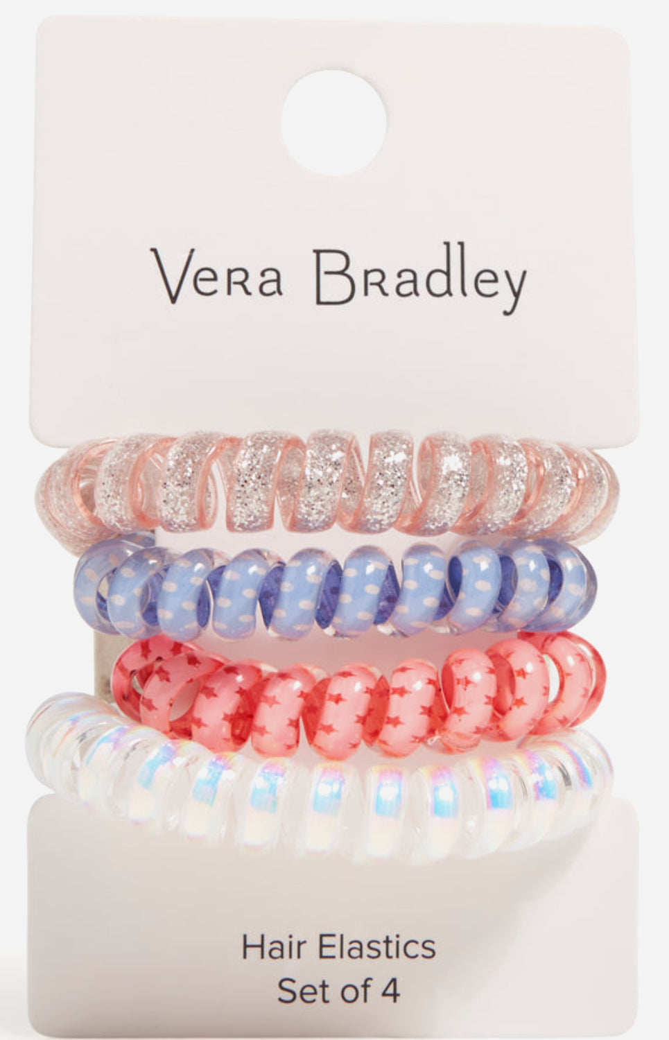 Vera Bradley spiral elastic hair ties