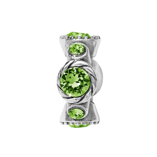 Brighton Peridot  Halo Stargazer Spacer Charm