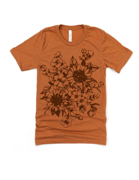 Vintage Sunflower T-shirt (Plus size)