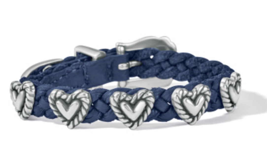 Brighton 3/8 Roped Heart Braid Bandit Bracelet