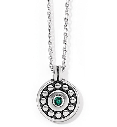 Brighton emerald pebble necklace