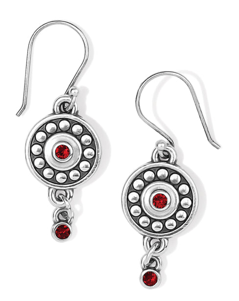 Brighton pebble garnet earrings