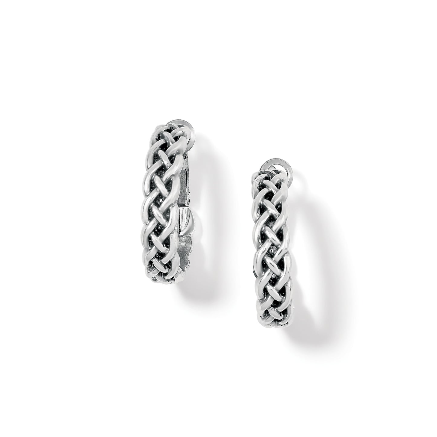 Brighton Interlok Braid Small Hoop Earrings