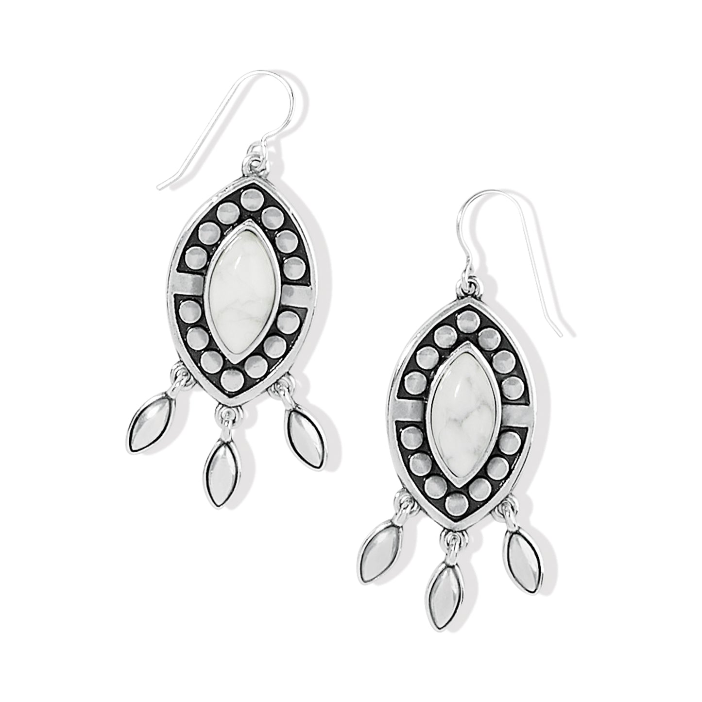 Brighton Pebble Dot Dream Howlite French Wire Earrings