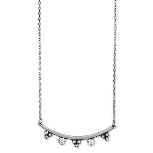 Brighton twinkle granulation bar necklace