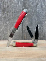 Moore Maker DELRIN HANDLED ENGRAVED BOLSTER TRAPPER - 4-1/8"