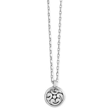 Brighton Contempo Medallion Petite Necklace (Gold or Silver)